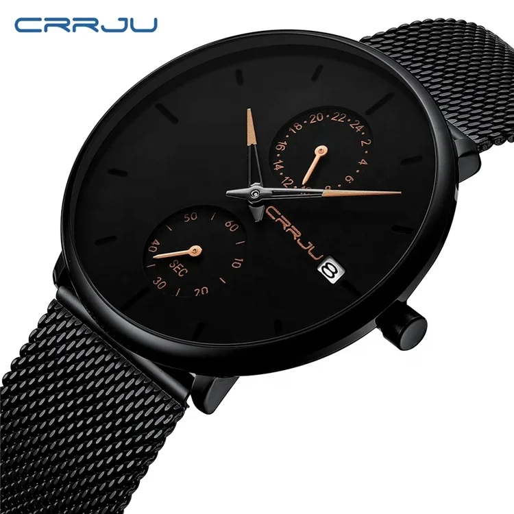 CRRJU 2265 Watch Men Wrist Fashion Waterproof Quartz Mens Watches Wristwatches Luxury Steel Sports Male Clock
CRRJU 2265 Watch Men Wrist Fashion Waterproof Quartz Mens Watches Wristwatches Luxury Steel Sports Male Clock