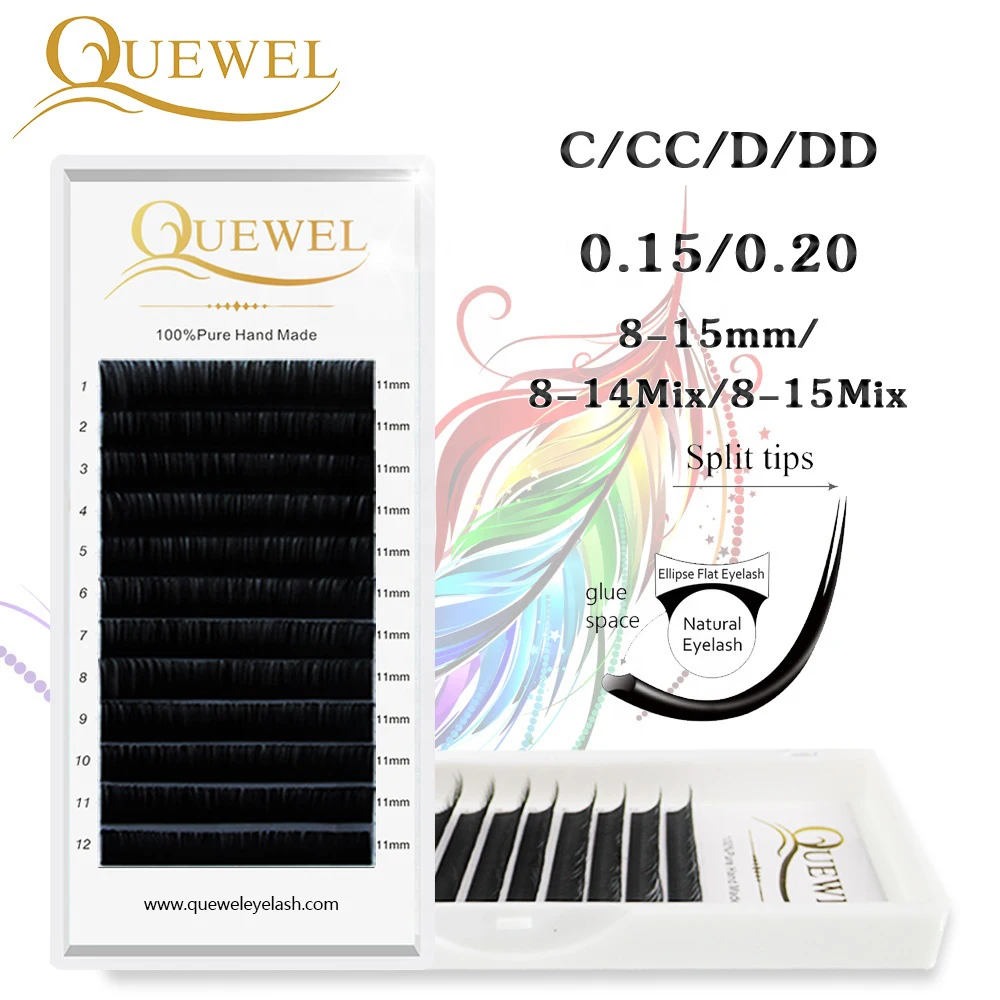 Quewel Korean Silk Lash Extension Matte Eyelash Extension Flat With Custom Box Ellipse Flat Eyelash Extension For Salon, Natural black
Quewel Korean Silk Lash Extension Matte Eyelash Extension Flat With Custom Box Ellipse Flat Eyelash Extension For Salon, Natural black