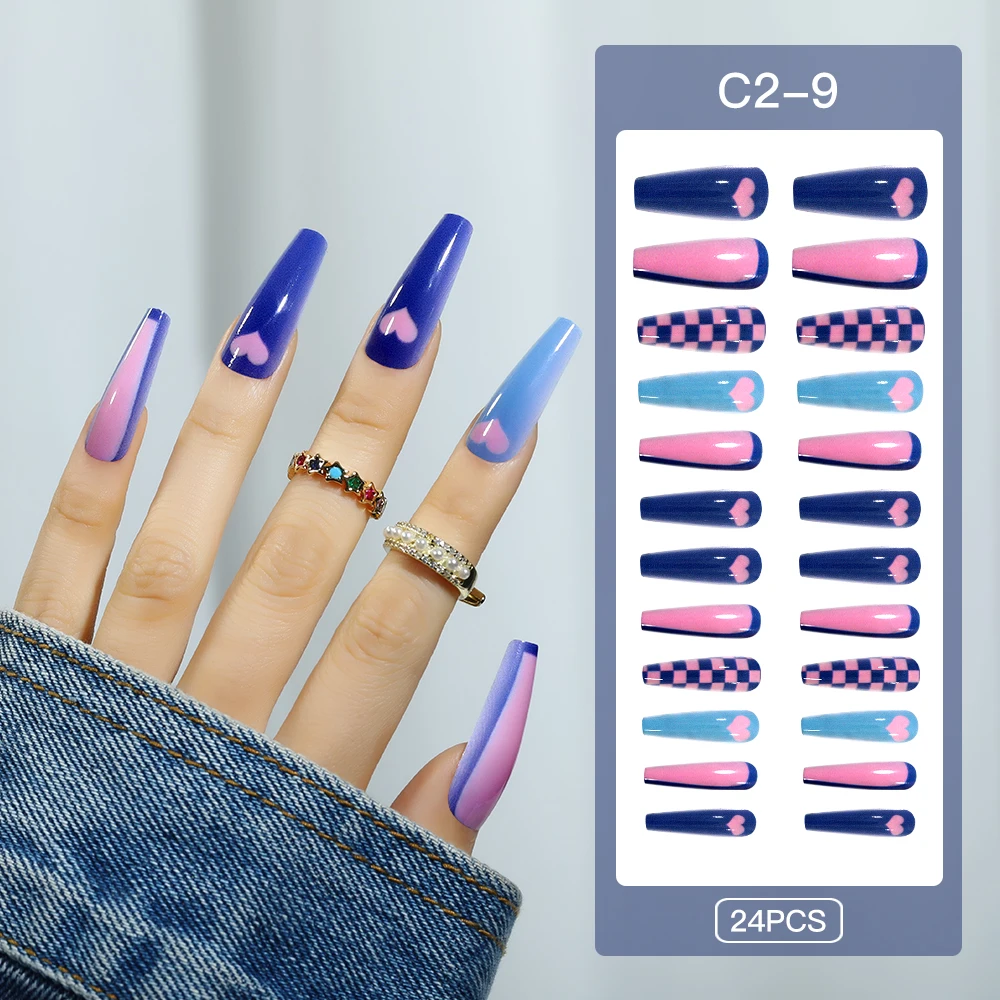 Missbloom Oem Long False Nails Beauty Custom Brand Heart Gradient Artificial Press On Nail 2022, Colorful
Missbloom Oem Long False Nails Beauty Custom Brand Heart Gradient Artificial Press On Nail 2022, Colorful