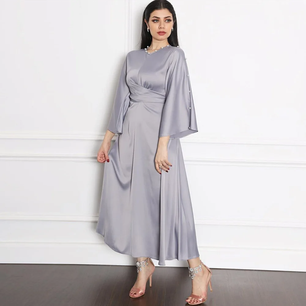 Arabic Silk Abaya Dress Muslim Dresses Abaya in Dubai Islamic Clothing For Women Muslim Fashion Satin abaya Dress, As show
Arabic Silk Abaya Dress Muslim Dresses Abaya in Dubai Islamic Clothing For Women Muslim Fashion Satin abaya Dress, As show