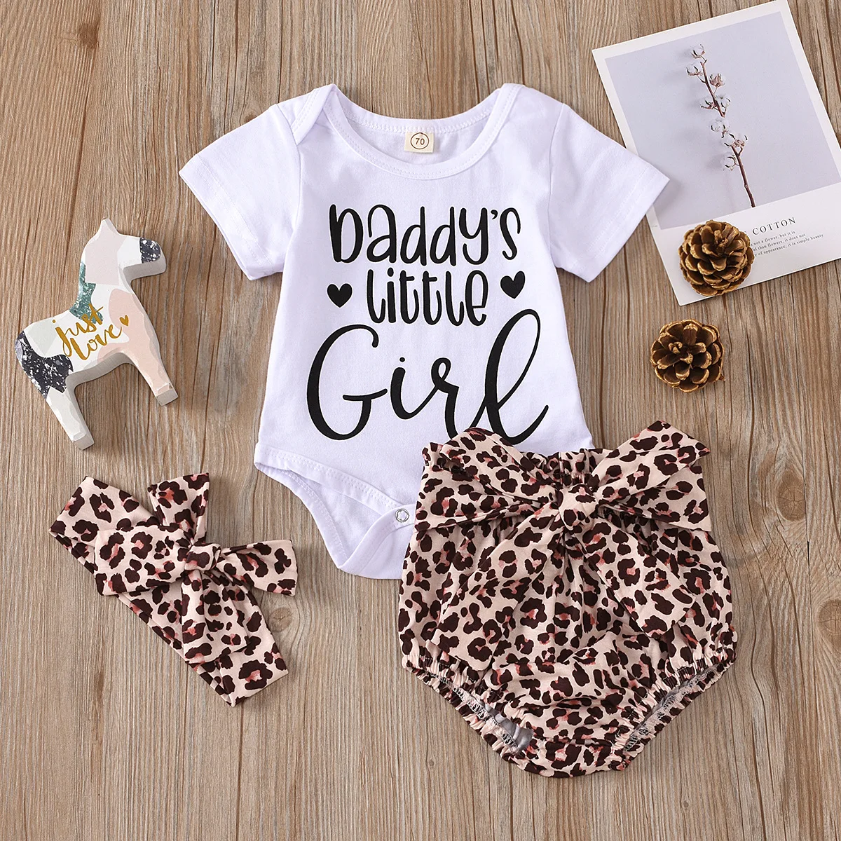 Kids Clothing toddler Outfits leopard print newborn summer rompers sets little Girls baby clothes with headband
Kids Clothing toddler Outfits leopard print newborn summer rompers sets little Girls baby clothes with headband