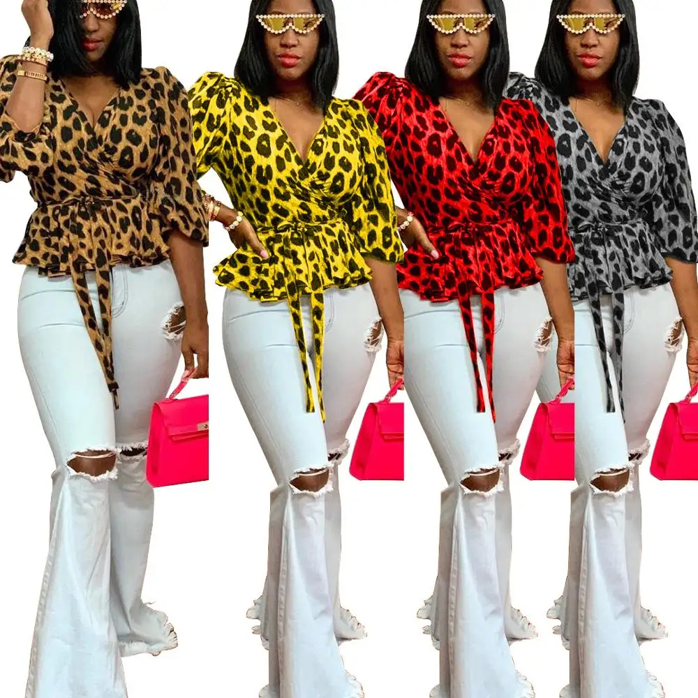 Women Leopard print Tops Sexy Deep V Cute Animal Print Club Trendy Crop Top Stylish Cheap Western Wear Tops for Women RS00059
Women Leopard print Tops Sexy Deep V Cute Animal Print Club Trendy Crop Top Stylish Cheap Western Wear Tops for Women RS00059