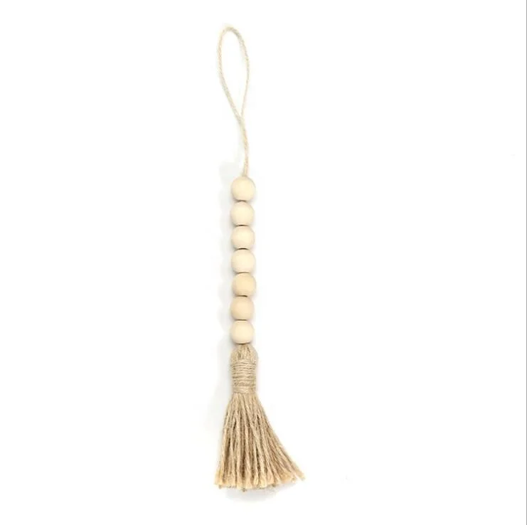 Wholesale DIY Hot Selling Wood Bead Tassel pendant Garland Farmhouse Rustic Country Beads with Tassels Decor 16mm Beads, Picture
Wholesale DIY Hot Selling Wood Bead Tassel pendant Garland Farmhouse Rustic Country Beads with Tassels Decor 16mm Beads, Picture