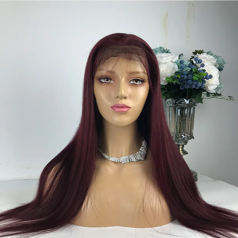 human hair lace front wigs 100% human hair brazilian wig Burgundy Red color human straight hair wigs for black women
human hair lace front wigs 100% human hair brazilian wig Burgundy Red color human straight hair wigs for black women