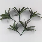 Phalaenopsis Simulation leaf Home Decoration Hot Sale PE Artificial Butterfly Flower Plant Orchid Leaves