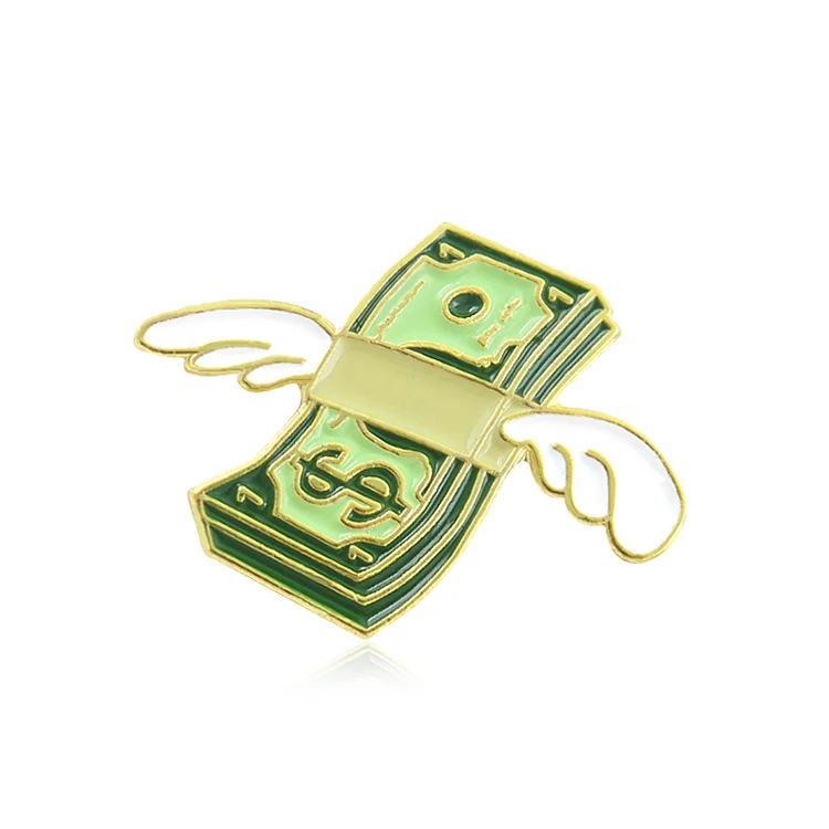 Funny Bank note money Enamel Brooch pins A dozen of green USA dollars lapel pin with angel wings for kids girls jewelry gift
Funny Bank note money Enamel Brooch pins A dozen of green USA dollars lapel pin with angel wings for kids girls jewelry gift