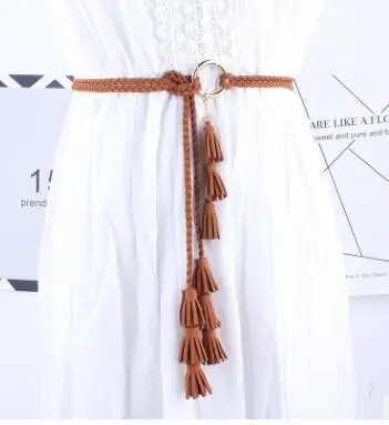 Fashion Women Solid Color Braided Tassel Belt 2019 New Boho Girls Thin Waist Rope Knit Belts For Dress Waistbands Accessories
Fashion Women Solid Color Braided Tassel Belt 2019 New Boho Girls Thin Waist Rope Knit Belts For Dress Waistbands Accessories