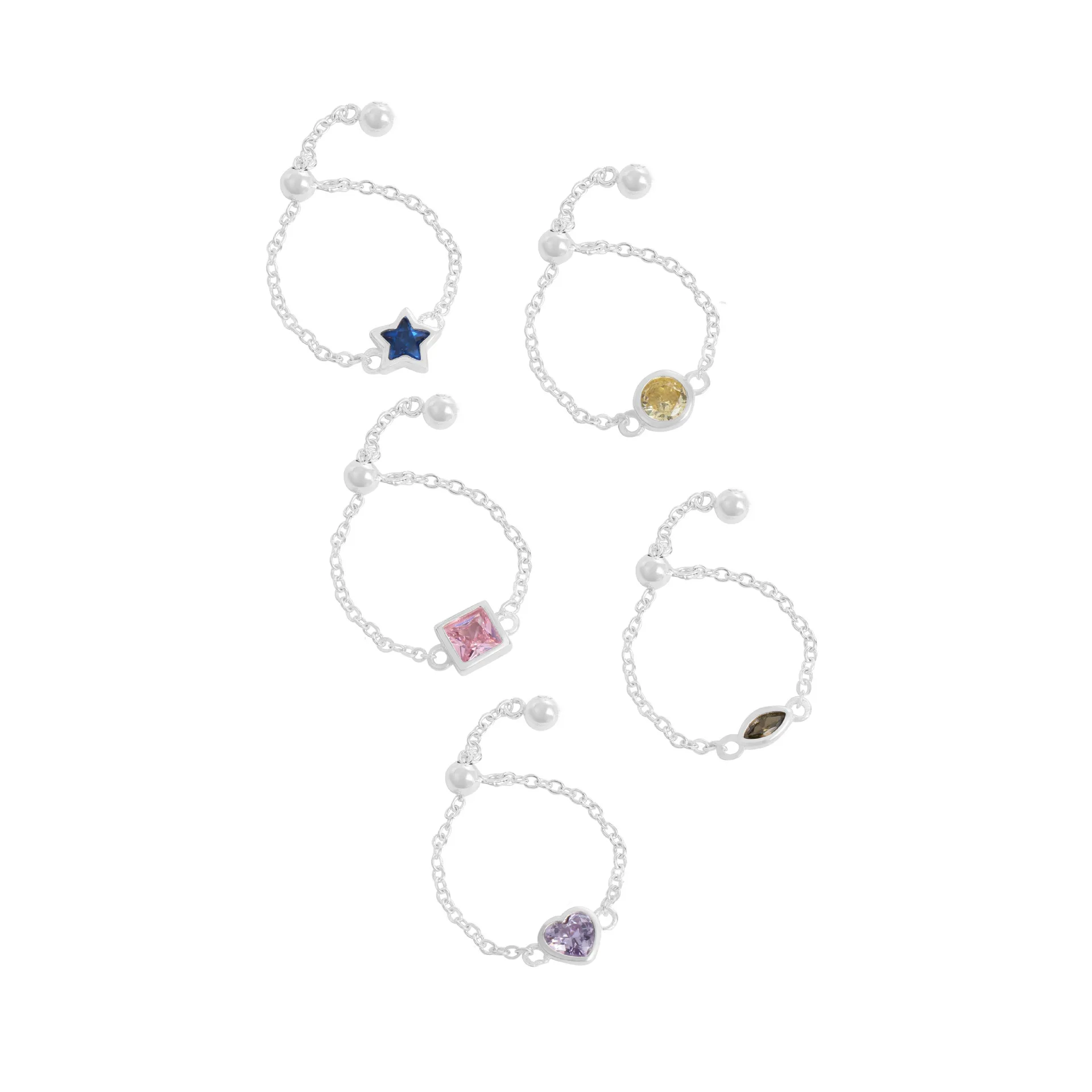 VIANRLA 925 Sterling Silver Ring Bead Chain Adjustable Ring Minimalism Colored Zircon Ring For Women Jewelry Gifts Wholesale
VIANRLA 925 Sterling Silver Ring Bead Chain Adjustable Ring Minimalism Colored Zircon Ring For Women Jewelry Gifts Wholesale