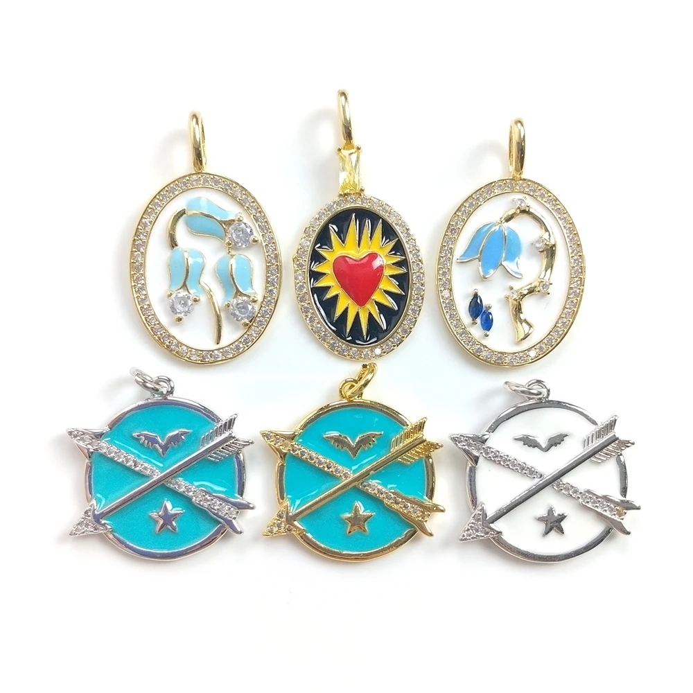 Personalized Alloy Necklace Charm Custom Made Metal oval round Flower Arrow Seagull Heart Shaped Gold Plated Enamel Pendants, Multi color
Personalized Alloy Necklace Charm Custom Made Metal oval round Flower Arrow Seagull Heart Shaped Gold Plated Enamel Pendants, Multi color