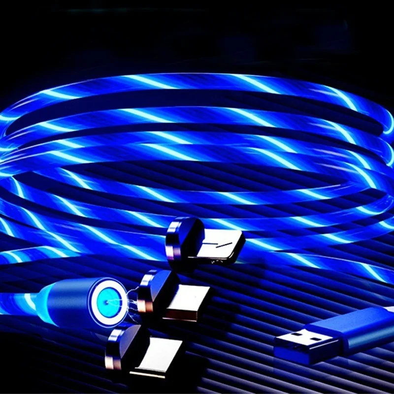 Wholesale LED Flowing Light streamer 3 in 1 Magnetic Fast Charging USB Cable Micro Lighting Type C USB Cables
Wholesale LED Flowing Light streamer 3 in 1 Magnetic Fast Charging USB Cable Micro Lighting Type C USB Cables