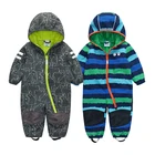 Baby Clothes OEM Custom Kids Baby Clothes Boys Dress Jumpsuits Waterproof Hooded Rompers Softshell Rain Overalls Pants