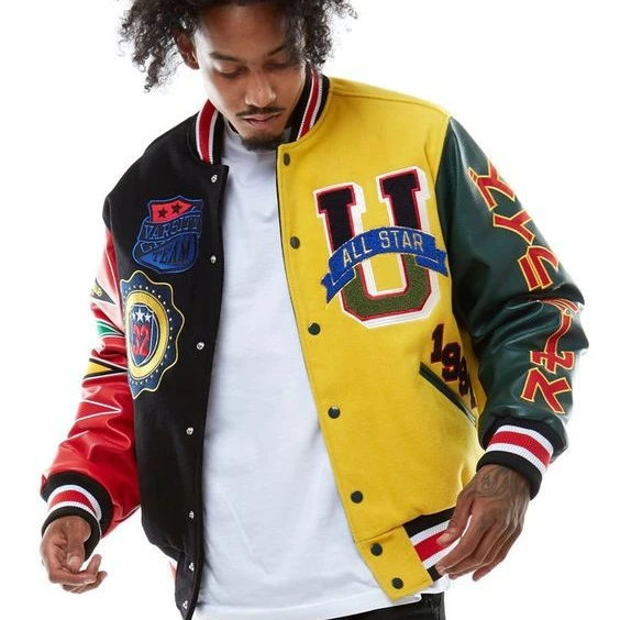 Sinosun Embroidery Patches Men Letterman Jacket Baseball Leather Street Plus Size Coat Jacket For Men, Customized color
Sinosun Embroidery Patches Men Letterman Jacket Baseball Leather Street Plus Size Coat Jacket For Men, Customized color