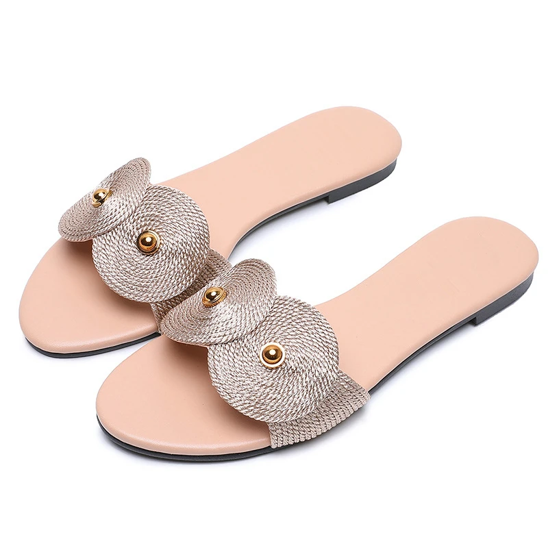 2021 Personalized Woven Slip On Female Outdoor Slippers Ladies Flat Sandals, Customized color
2021 Personalized Woven Slip On Female Outdoor Slippers Ladies Flat Sandals, Customized color