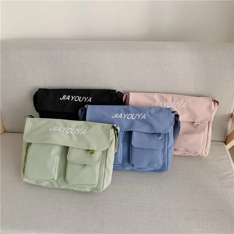 Flap Nylon Women Shoulder Bags Plain Color Crossbody Bag With Pockets Large Capacity For School
Flap Nylon Women Shoulder Bags Plain Color Crossbody Bag With Pockets Large Capacity For School