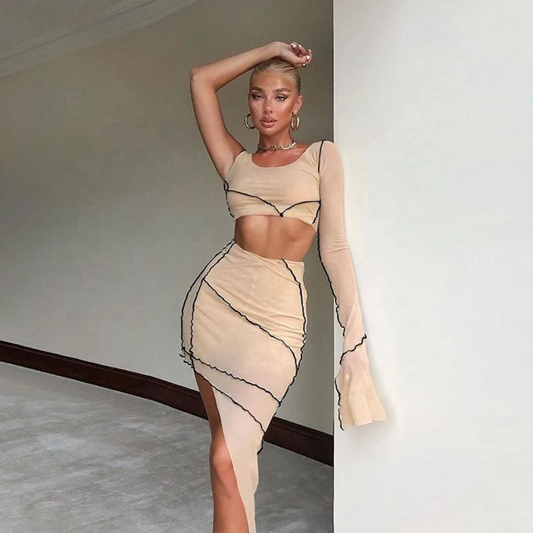 2021 Fashion Asymmetrical Geometric Casual Outfits Crop Tops Skirt Summer Sets Two Piece Skirt Set Women Clothing
2021 Fashion Asymmetrical Geometric Casual Outfits Crop Tops Skirt Summer Sets Two Piece Skirt Set Women Clothing