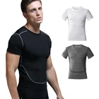 Blank Make Your Own Shirts Make Your Own Basketball Training Fitness Running Sports Compression Tee Shirts for Men