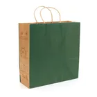 Custom Printed Takeaway Mini Khaki Kraft Brown Paper Gift Bag For Cement