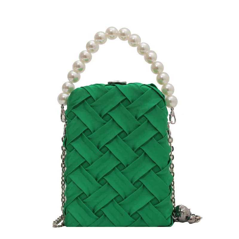 Women Pearl Handle Crossbody Bag Weave Clutch Bags For Women 2022 Leather Chain Shoulder Messenger Bags Female Handbag Purse, 13 colors
Women Pearl Handle Crossbody Bag Weave Clutch Bags For Women 2022 Leather Chain Shoulder Messenger Bags Female Handbag Purse, 13 colors