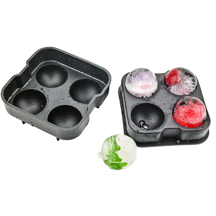 YiFan Silicone Ice Ball Mold BPA Free Ice Tray 4 Cavity Whiskey Ice Ball Tray, Black,customized color
YiFan Silicone Ice Ball Mold BPA Free Ice Tray 4 Cavity Whiskey Ice Ball Tray, Black,customized color
