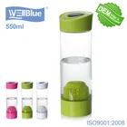 Water Eco 550ml Portable And Rechargeable Hydrogen Rich Water Bottle Made In China BPA Free Eco Friendly