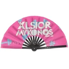 Large Bamboo Loud Clack Folding Hand Fan for EDM, Music Festival, Party, Parade, Performance, Cruise, Club, Event, Dance,