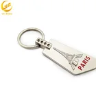 Wholesale Zinc Alloy Stainless Iron Beautiful Logo Shapes 3D Tower Keychain
