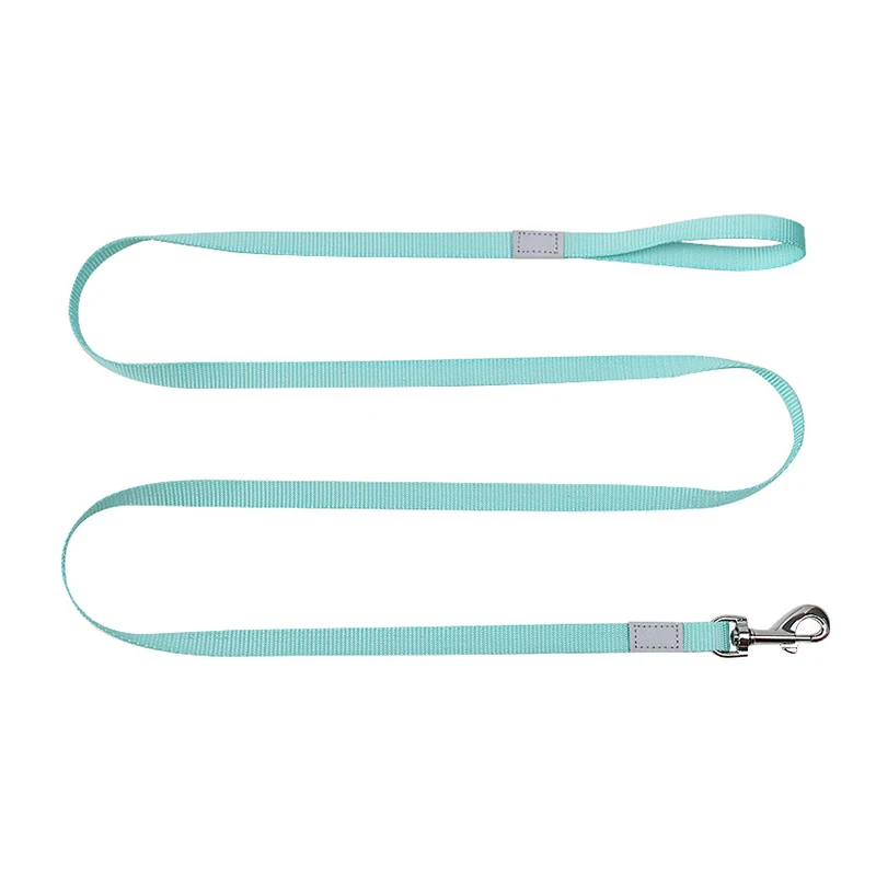 Manufacturer custom nylon rope dog leash simple design plain color with reflective strips
Manufacturer custom nylon rope dog leash simple design plain color with reflective strips
