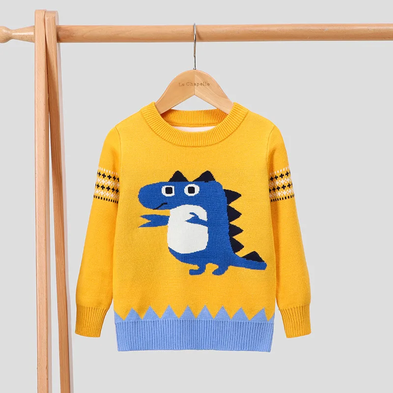 2020 spring new Korean children's sweater pullover cartoon dinosaur bottoming sweater small and medium boys
2020 spring new Korean children's sweater pullover cartoon dinosaur bottoming sweater small and medium boys