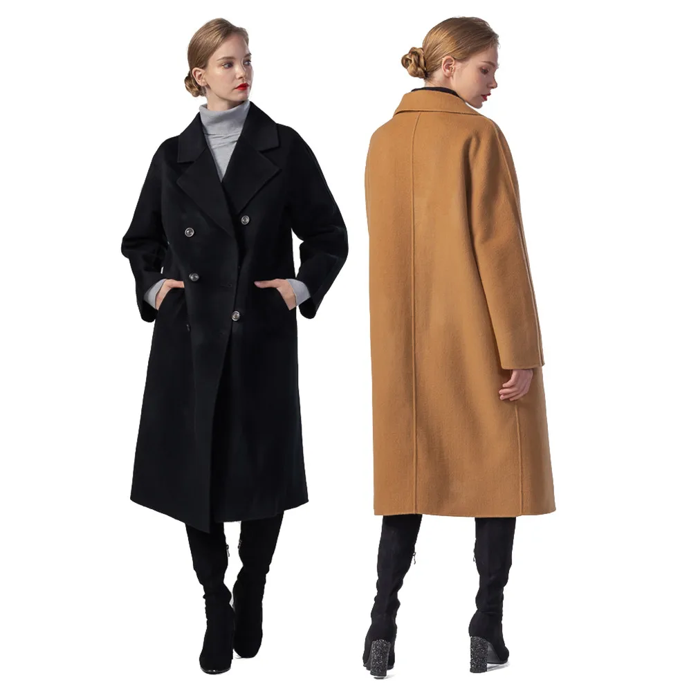 Factory Hot Sale Ladies 100% Wool down Warm Handmade Coat Elegant Spring Autumn Double Face Jacket, Black
Factory Hot Sale Ladies 100% Wool down Warm Handmade Coat Elegant Spring Autumn Double Face Jacket, Black