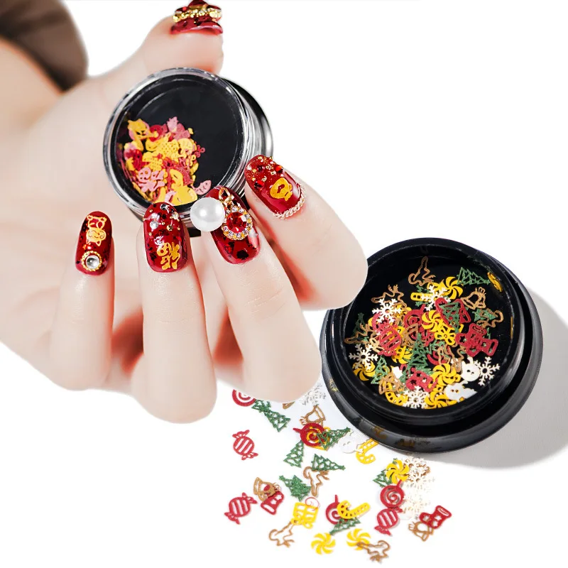 Nail Art Metal Slices 3D Nail Decorative Christmas Valentine Decoration Polish Thin Sticker Designs Manicure, Pic
Nail Art Metal Slices 3D Nail Decorative Christmas Valentine Decoration Polish Thin Sticker Designs Manicure, Pic