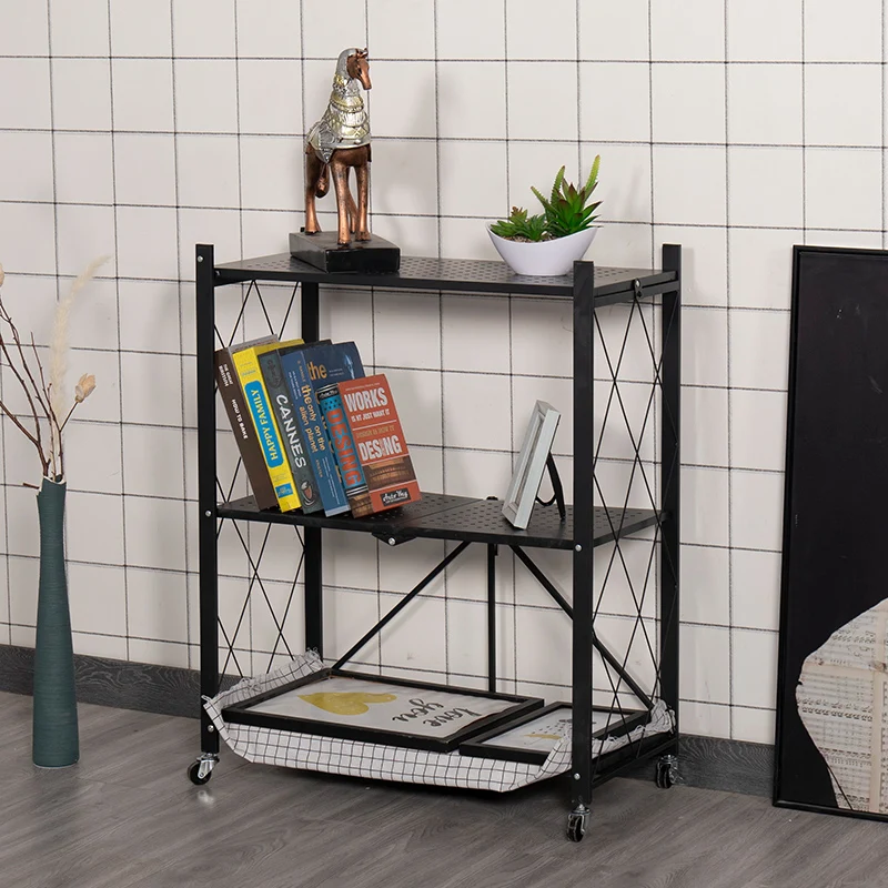 Three-Layer Mutil layer metal store home storage folding shelf rack with wheels, Optional
Three-Layer Mutil layer metal store home storage folding shelf rack with wheels, Optional