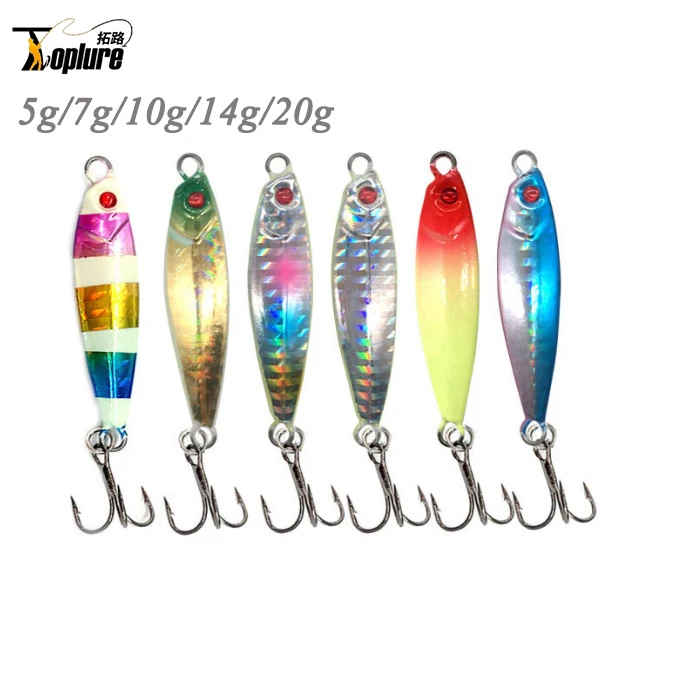 Factory price 5g/7g/10g/14g/20g small metal sea fishing jigging iron plate with double hook
Factory price 5g/7g/10g/14g/20g small metal sea fishing jigging iron plate with double hook