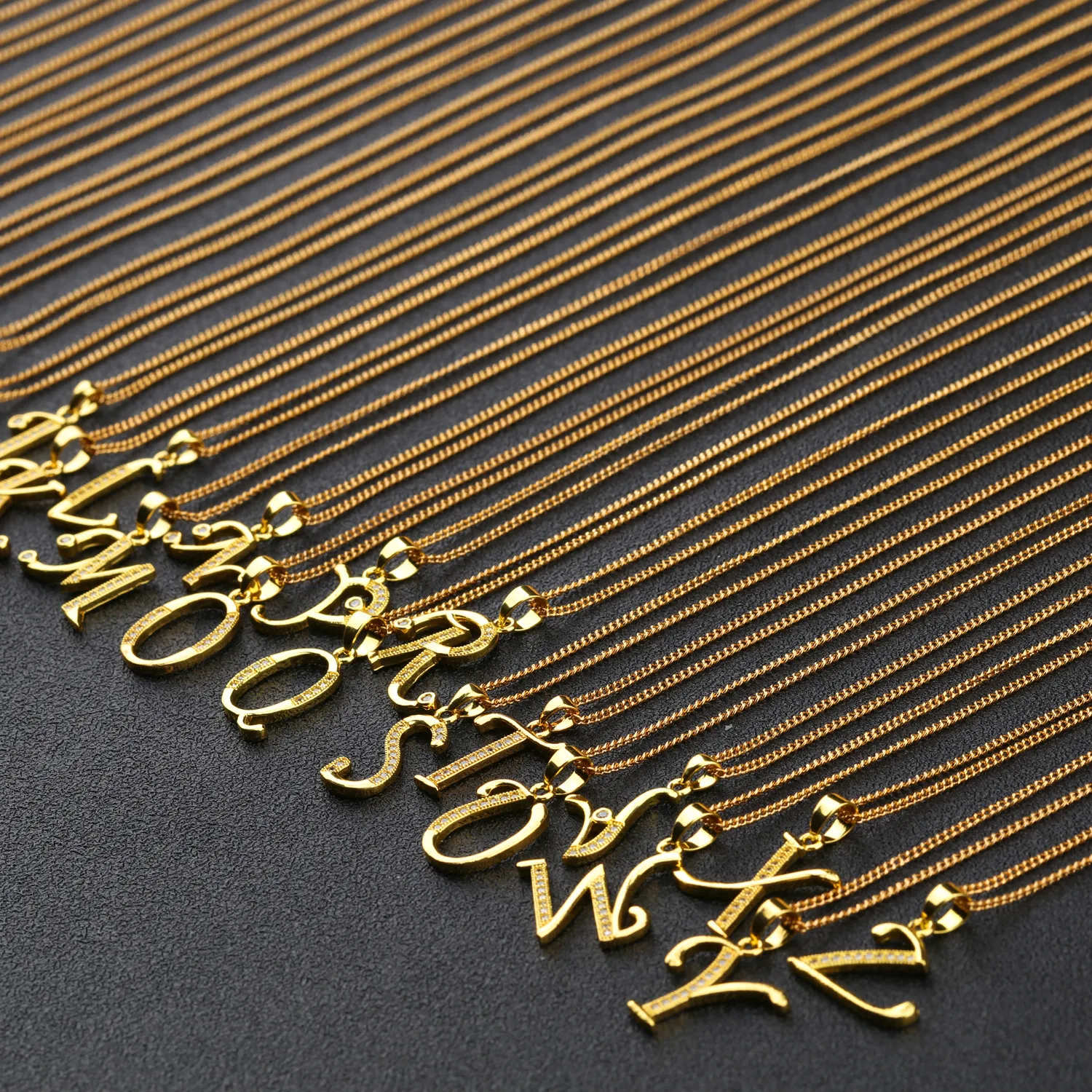 Classic clavicle chain accessories gift copper-plated gold color jewelry wholesale simple letter Women's necklace
Classic clavicle chain accessories gift copper-plated gold color jewelry wholesale simple letter Women's necklace