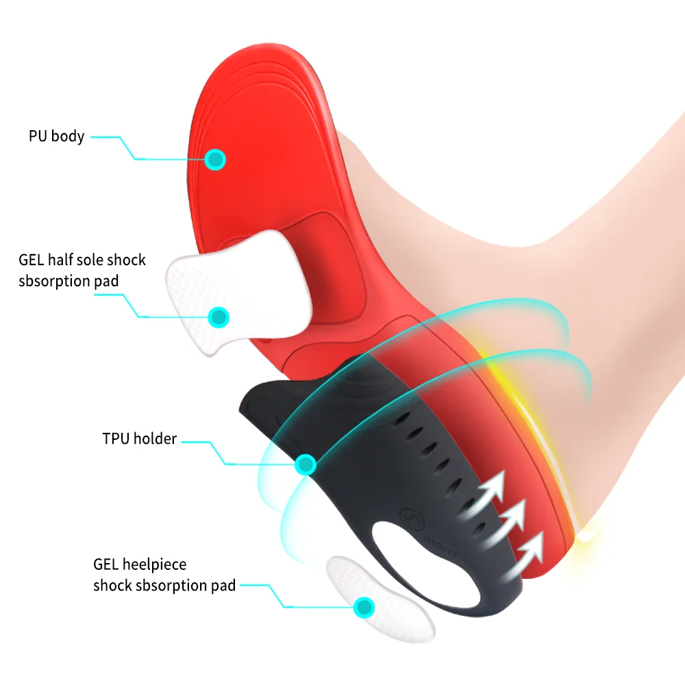 JOGHN OEM/ODM Foot Support Orthotic Flat Feet Plantar Fasciitis Shock Absorptions Sport Shoe Insole
JOGHN OEM/ODM Foot Support Orthotic Flat Feet Plantar Fasciitis Shock Absorptions Sport Shoe Insole