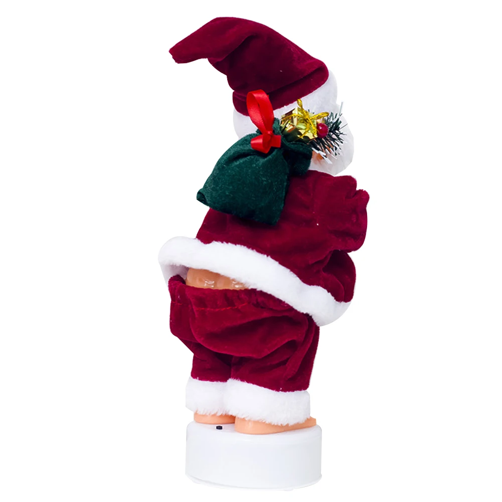 santa claus shape music dolls funny toy ornaments christmas