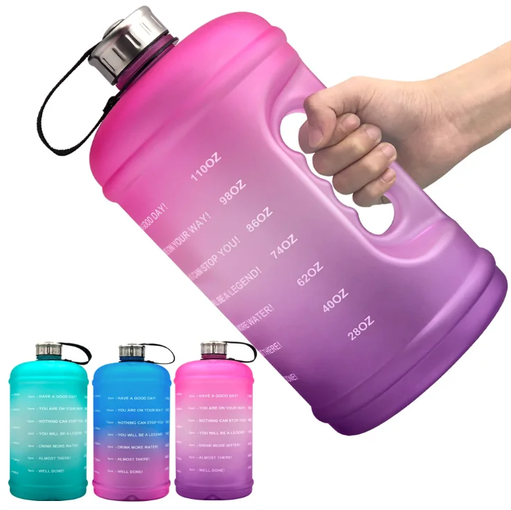 128OZ Petg+Plastic Eco Friendly Motivational Gym Custom 1 Gallon Water Bottle With Time Marker, Customized color acceptable
128OZ Petg+Plastic Eco Friendly Motivational Gym Custom 1 Gallon Water Bottle With Time Marker, Customized color acceptable