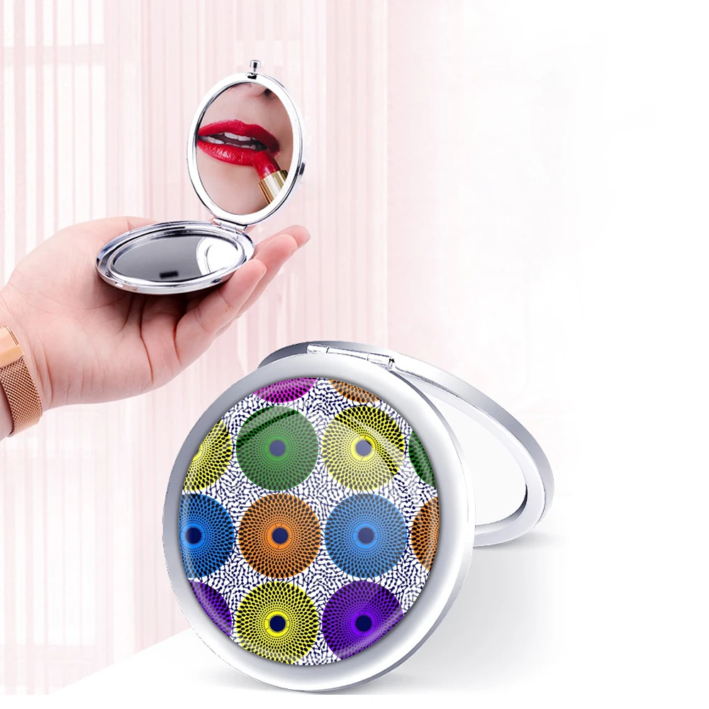 New Designed Hot Sales African Print Mirror Women Makeup Mirror Pocket Mirror Wholesale Birthday Gift Wedding Gift, As picture 
New Designed Hot Sales African Print Mirror Women Makeup Mirror Pocket Mirror Wholesale Birthday Gift Wedding Gift, As picture