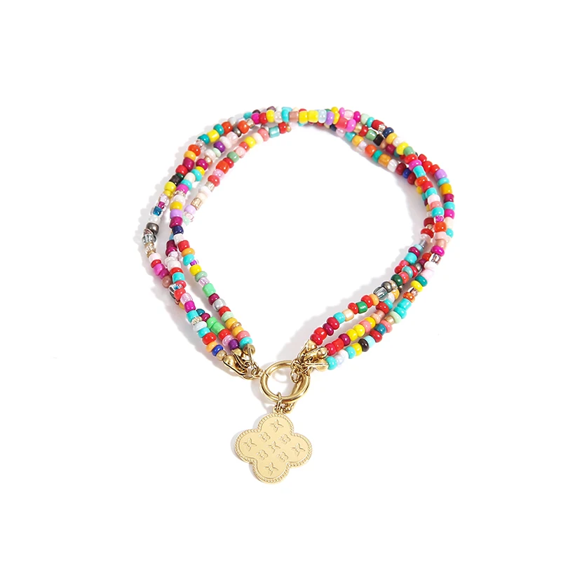 Bohemia Holiday Accessory African Colorful Beads Bracelet Summer Crystal With Charm, Bead Bracelet Wholesale
Bohemia Holiday Accessory African Colorful Beads Bracelet Summer Crystal With Charm, Bead Bracelet Wholesale