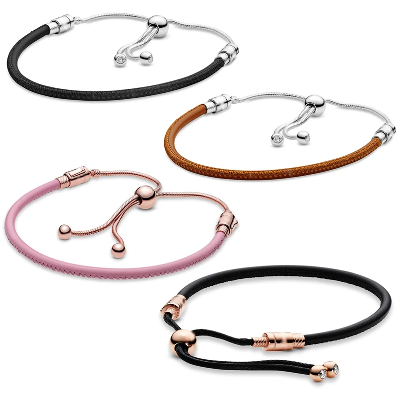 Manufacturer wholesale 925 Silver Bracelet Custom Pandorae Charm Leather rope telescopic chain
Manufacturer wholesale 925 Silver Bracelet Custom Pandorae Charm Leather rope telescopic chain