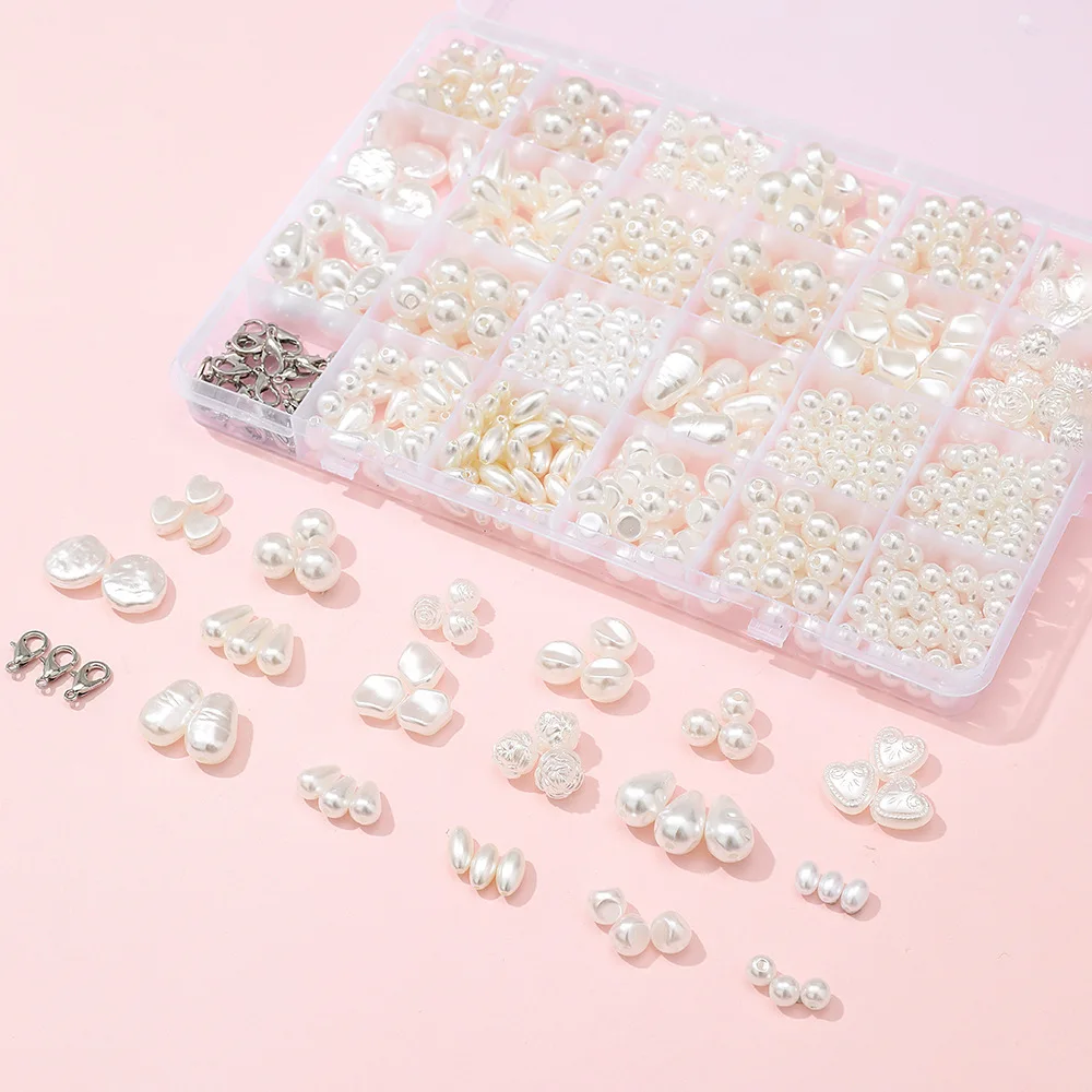 Custom Mixed Color ABS Pearl Beads Kit For Jewelry Making DIY Set Kit for Girl Developmental Toys Beads Kits
Custom Mixed Color ABS Pearl Beads Kit For Jewelry Making DIY Set Kit for Girl Developmental Toys Beads Kits
