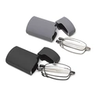 Chinese metal foldable slim reading glasses with case
