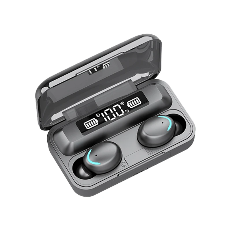 F9-5 TWS 5.0 Mini Earphone Earbuds Digital LED Display Headset Touch Button True Wireless Earphones Sport Stereo Headphones, Black white
F9-5 TWS 5.0 Mini Earphone Earbuds Digital LED Display Headset Touch Button True Wireless Earphones Sport Stereo Headphones, Black white