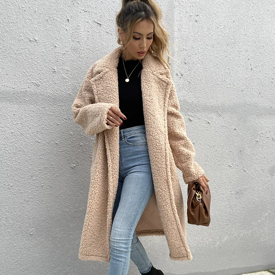 SHEIN Winter Fast Delivery Trending Product Dual Pockets Open Front Faux Fur Women Teddy Coat
SHEIN Winter Fast Delivery Trending Product Dual Pockets Open Front Faux Fur Women Teddy Coat