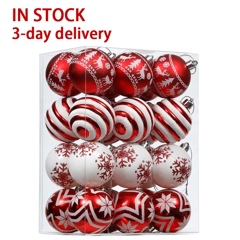 EAGLEGIFTS 24ct 6CM Wholesale Christmas Party Tree Ornaments Decorative Pendant Ball Bauble For Home
EAGLEGIFTS 24ct 6CM Wholesale Christmas Party Tree Ornaments Decorative Pendant Ball Bauble For Home