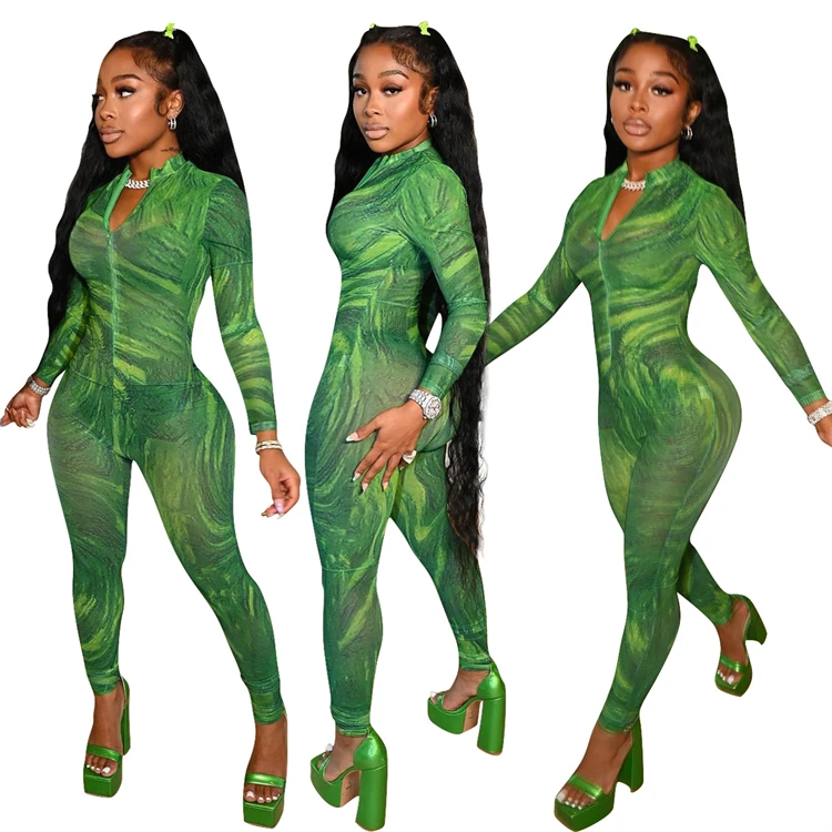 Popular Personalized Women'S Wear Sexy Screen Printed One-Piece Pants Casual Women'S Suit
Popular Personalized Women'S Wear Sexy Screen Printed One-Piece Pants Casual Women'S Suit