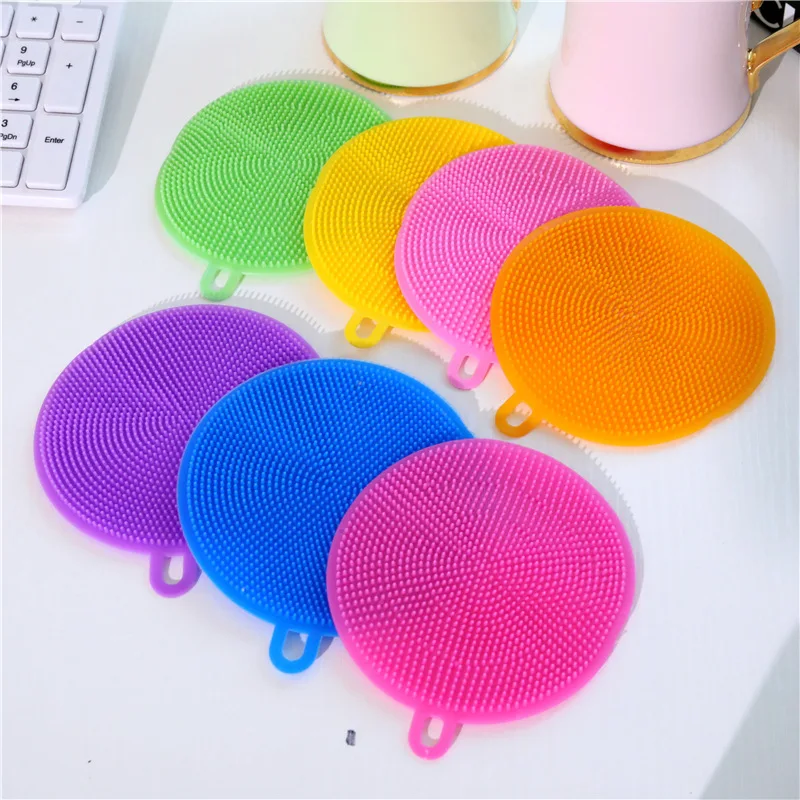 Silicone dishwashing cleaning brush kitchen dishwashing rag fruit cleaning brush fruit and vegetable scour, As show
Silicone dishwashing cleaning brush kitchen dishwashing rag fruit cleaning brush fruit and vegetable scour, As show