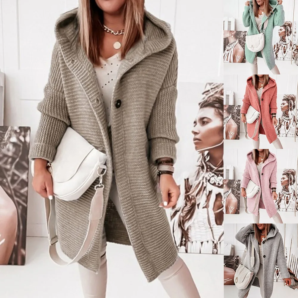 Plus Size Casual Multi Color Fall And Winter Long Sleeve Hooded Coats Oversize Women Cardigan Knit Sweater
Plus Size Casual Multi Color Fall And Winter Long Sleeve Hooded Coats Oversize Women Cardigan Knit Sweater