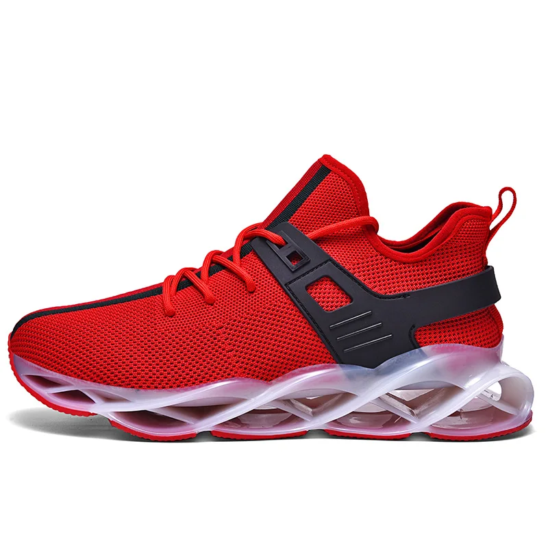 Blade Bottom Sports Shoes Air Cushion Lightweight Running Shoes for Men Athleisure Casual Outdoor Walking Basketball sneakers, Red, black, gray
Blade Bottom Sports Shoes Air Cushion Lightweight Running Shoes for Men Athleisure Casual Outdoor Walking Basketball sneakers, Red, black, gray