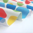 Shaoxing textile custom polyester spandex stretch warp knitted fabric with fashion transfer print for swimwear