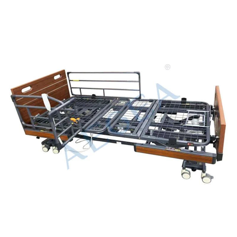 Base Home Care Elderly Used Hospital Nursing Medical Electric Beds for Geriatrics AG-W001 Cheap Reliable Wooden Wood